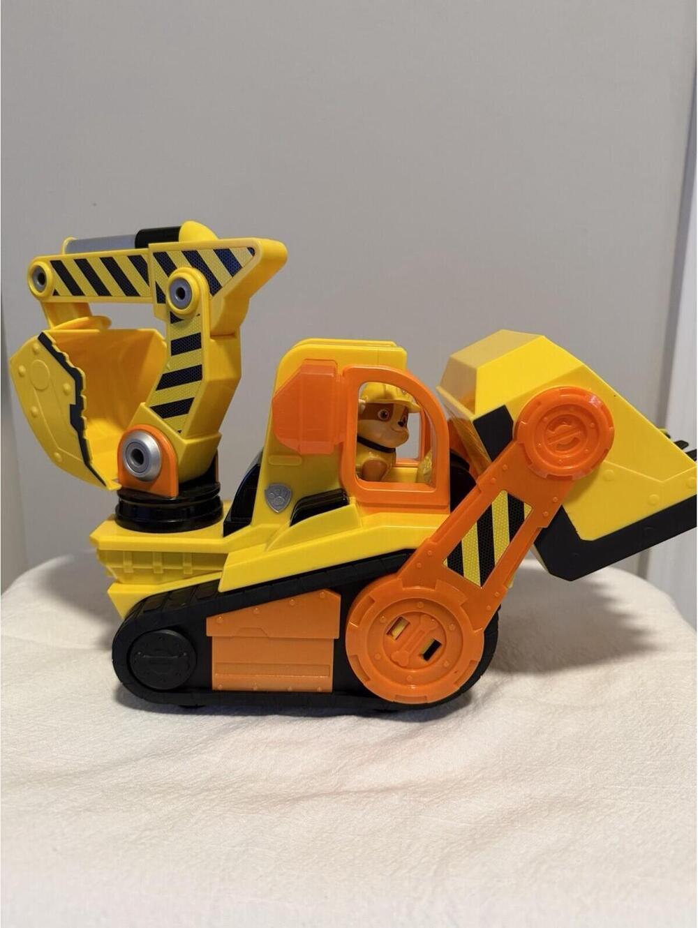 PAW Patrol Crew Rubble's Bark Yard Deluxe Bulldozer W/ Lights & Sounds (Limited)